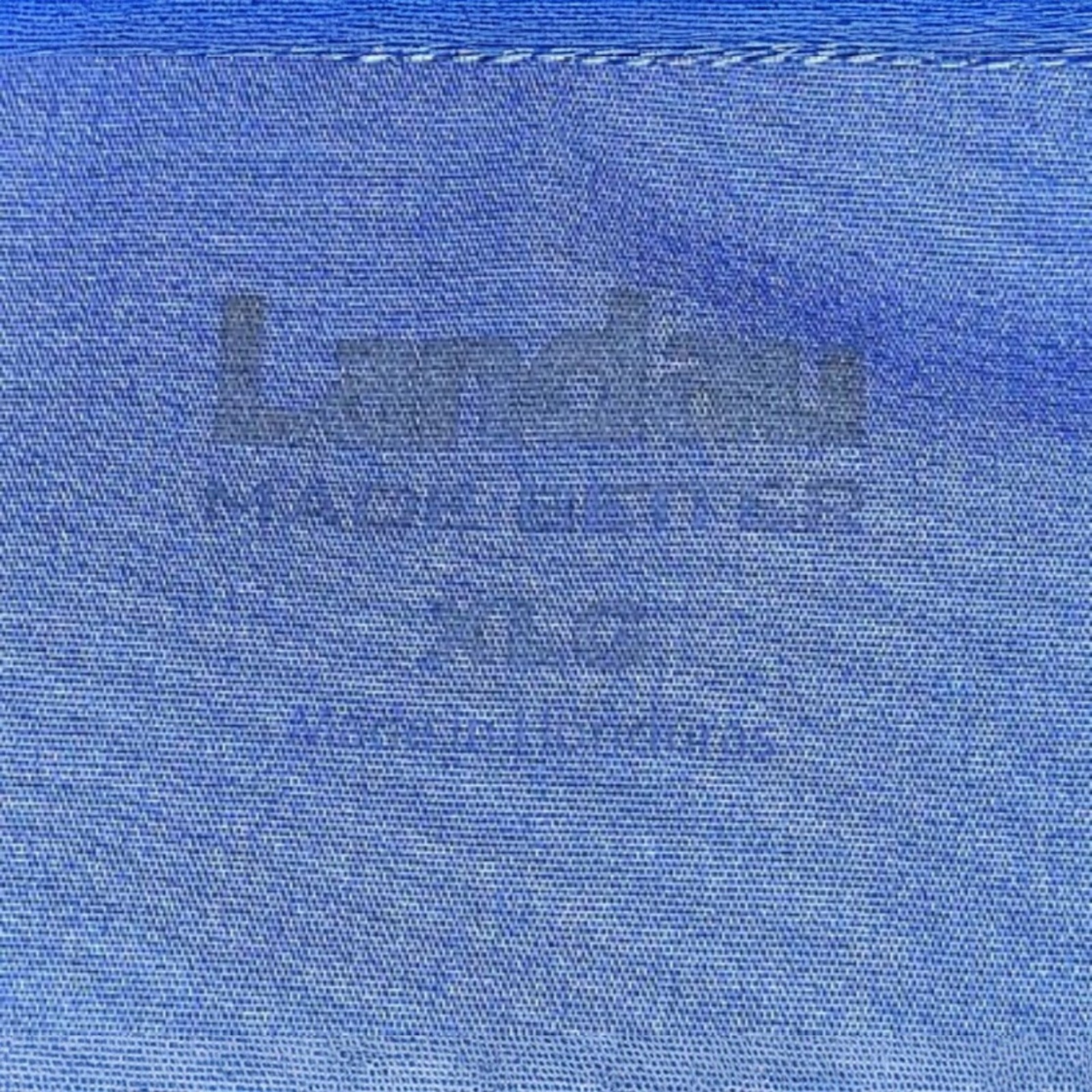 NEW Landau X-Large Blue Cotton Medical Scrub Jacket Snap Front Rib Cuffs Pockets