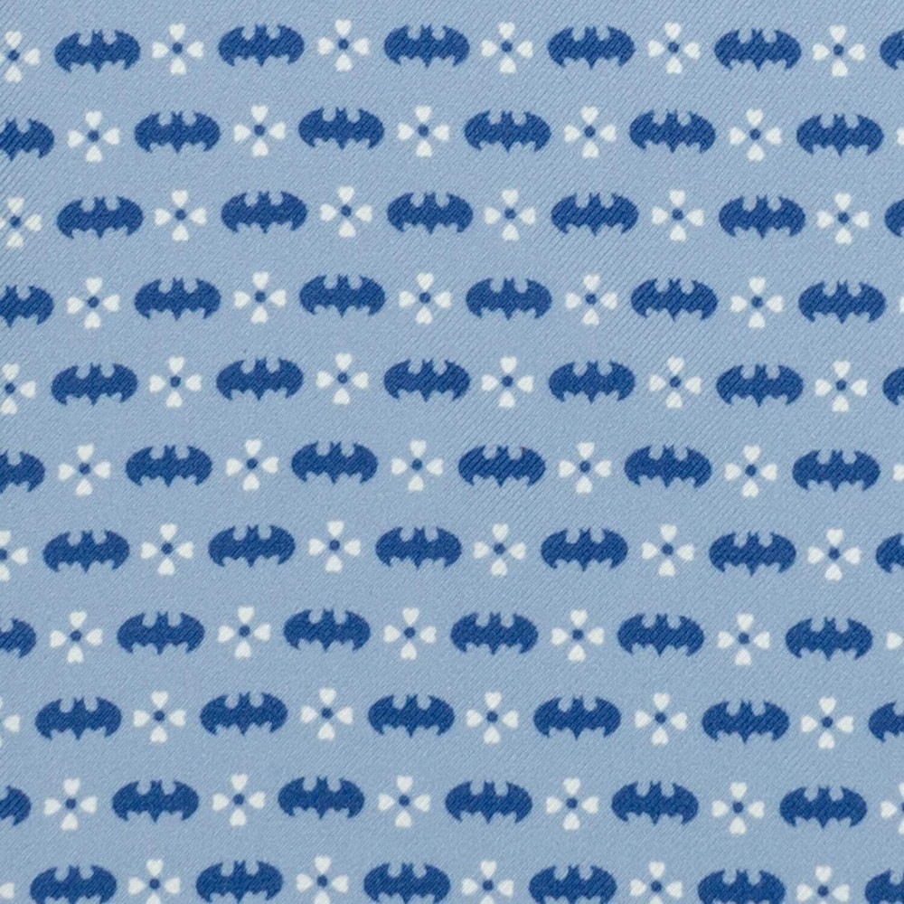 DC Batman Multi Motif Blue Pocket Square