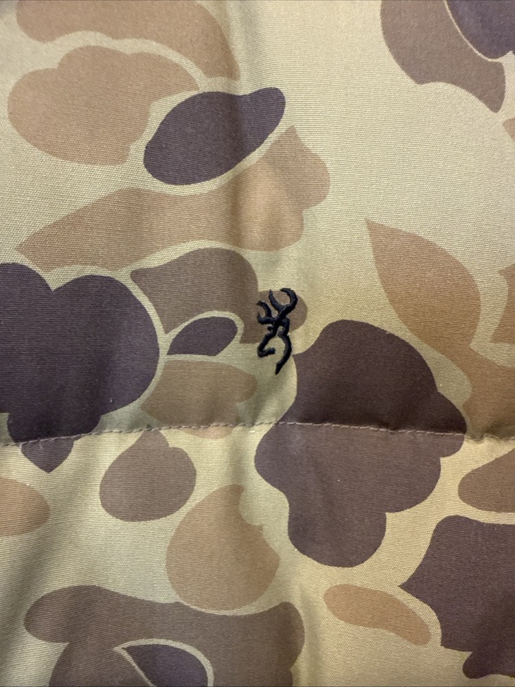 Browning Duck Camo Down Jacket Sz LG