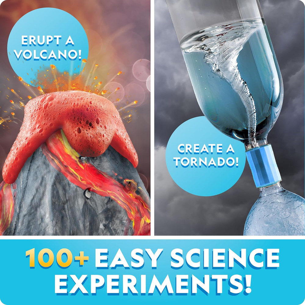 National Geographic STEM Science Kit - 15+ Experiments, Crystal Growing, Volcano