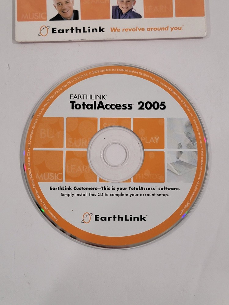 Vintage EarthLink Total Access Software CD-ROM