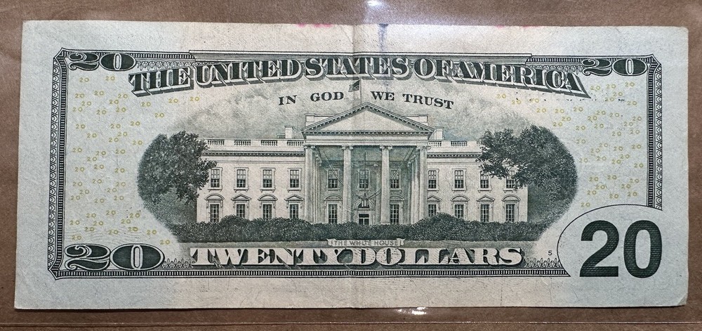 $20 BILL INK SMEARS ERROR RARE