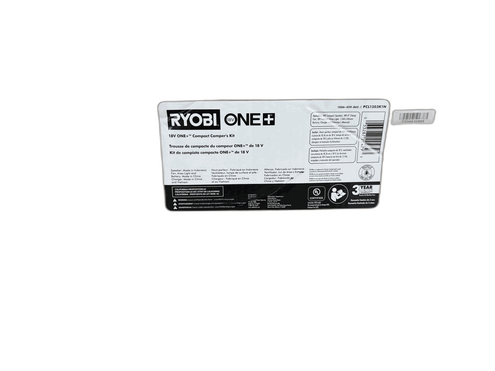 RYOBI ONE+ 18V Cordless 3-Tool Campers Kit