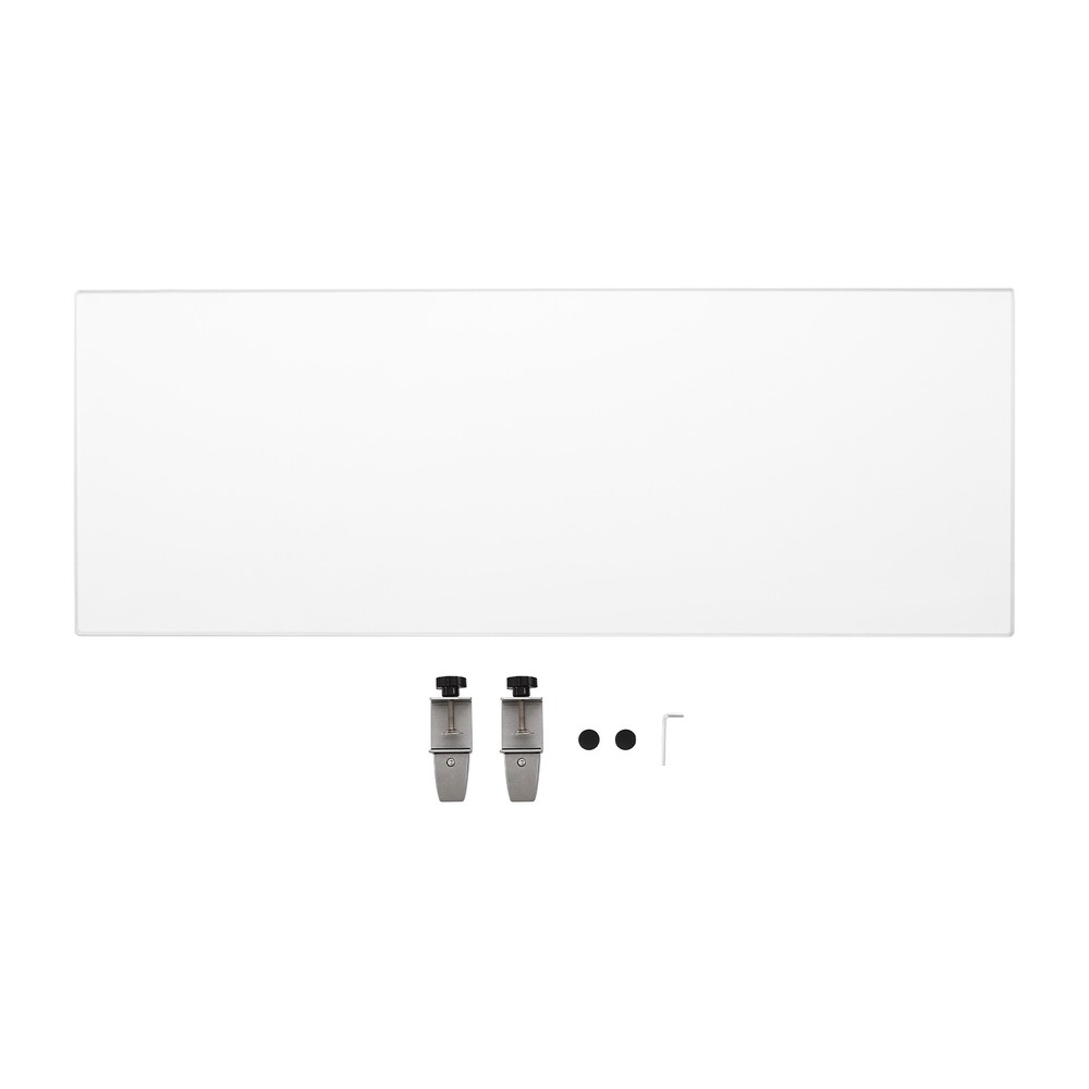 Clamp-On Desk Divider Translucent Acrylic Desktop Partition Panels For Office