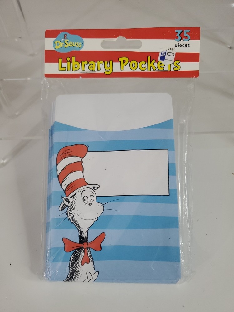 Dr. Seuss 35 Pieces Library Pockets New