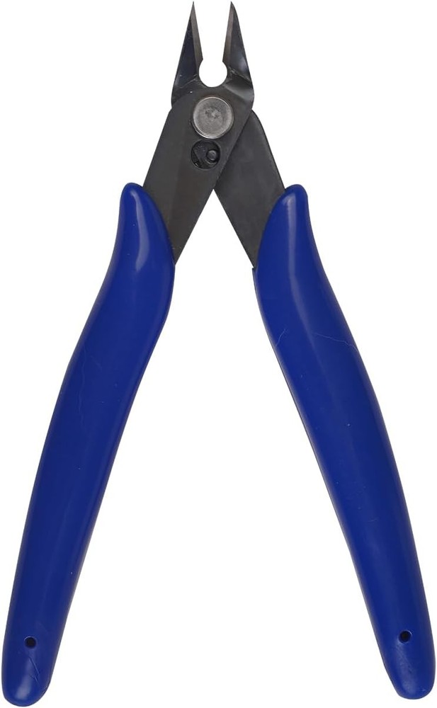 Precision Micro Flush Cutters - 5-Inch Angled Electronic Wire Blue(1pack)