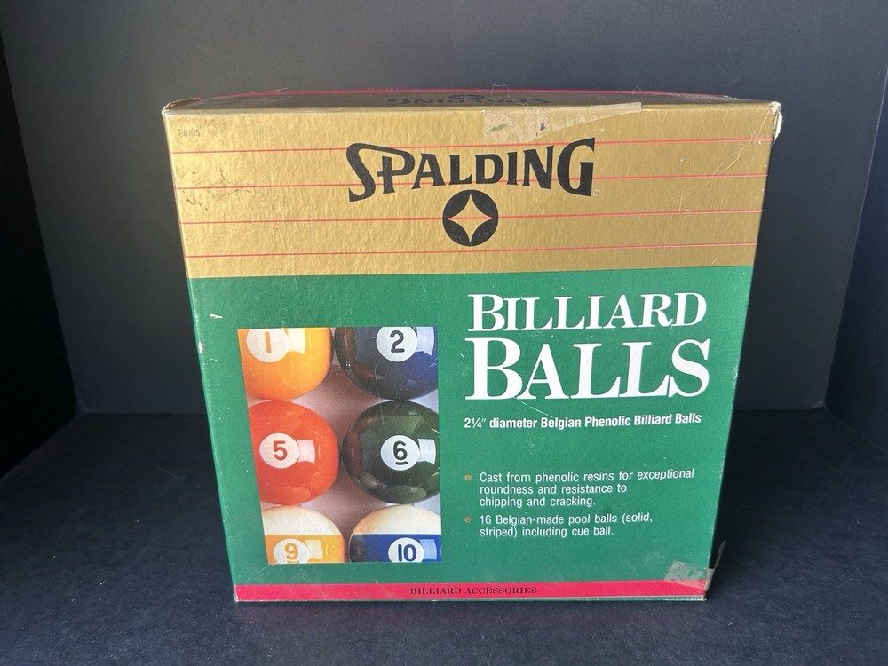 Spaulding 2.25" Diameter Belgian Phenolic Billiard Balls 16 Count