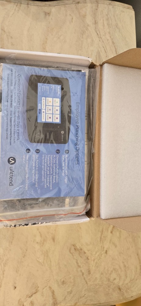 JR2000 Touch Tablet Biometric Cloud Connected WiFi Time Clock