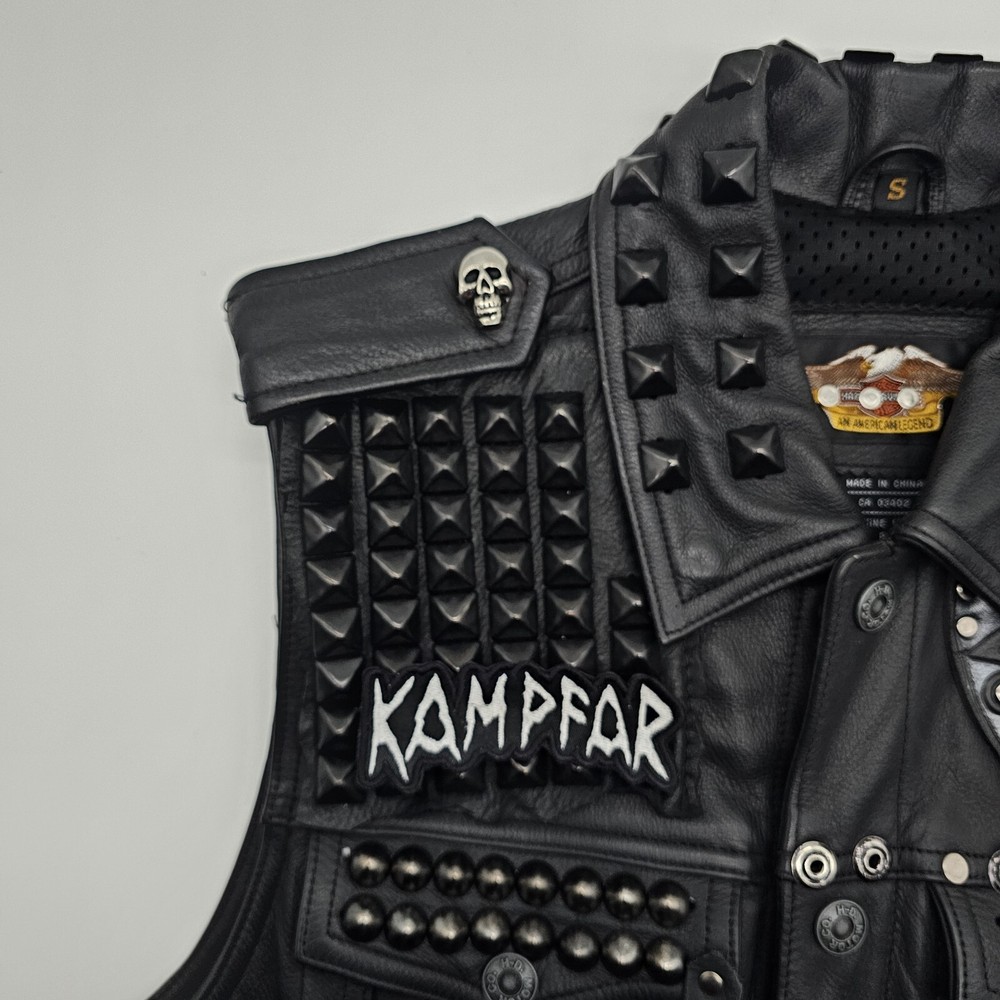 Kampfar White Logo EMBROIDERED PATCH