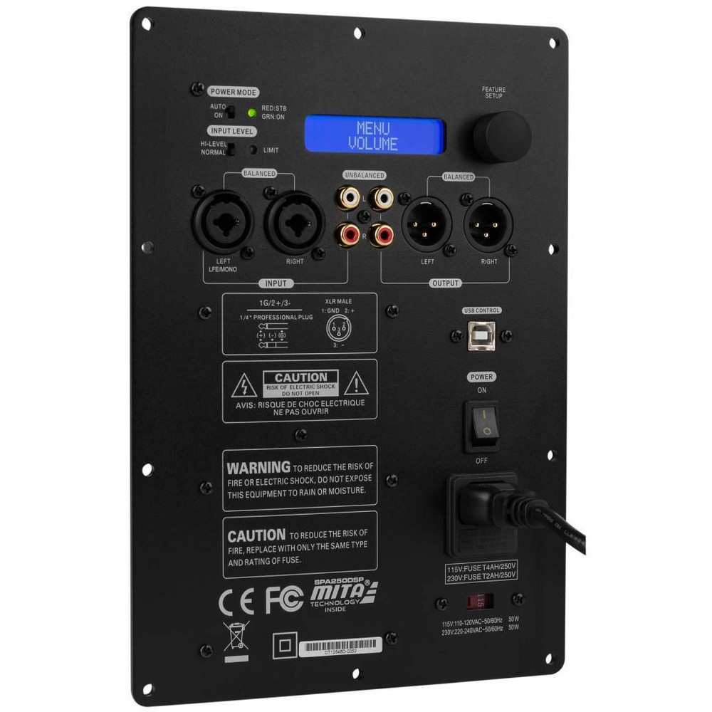 Dayton Audio SPA250DSP Subwoofer Plate Amplifier