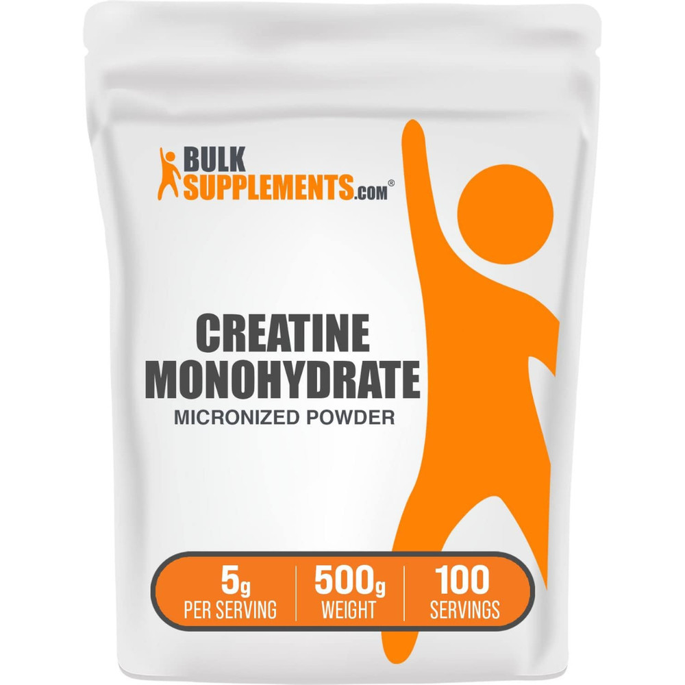 BulkSupplements Creatine Monohydrate (Micronized) Powder - 5g per Serving -