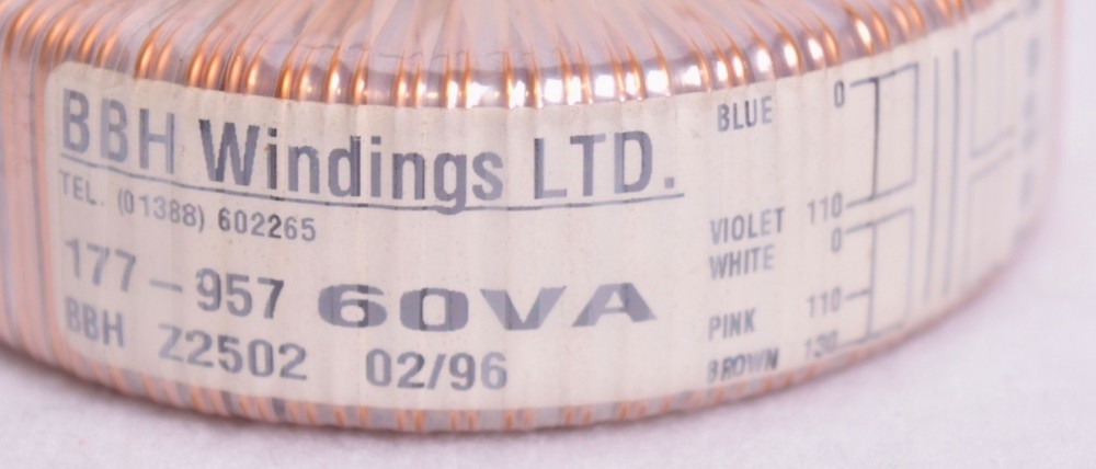 BBH Windings LTD 60VA Transformer 177-957 Z2502