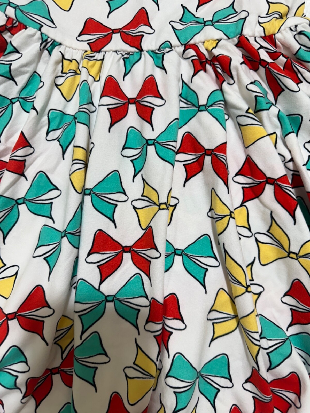 Dot Dot Smile NWT Toddler Girl’s Size 3/4 Bows Ballerina Twirl Dress 3/4 Sleeve