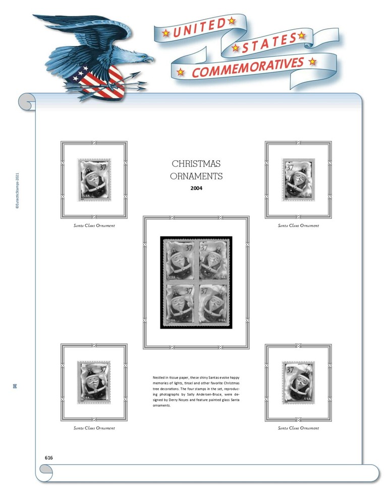 2004 U.S. Commemorative Singles COMPLETE Supplement (White Ace Alternative)