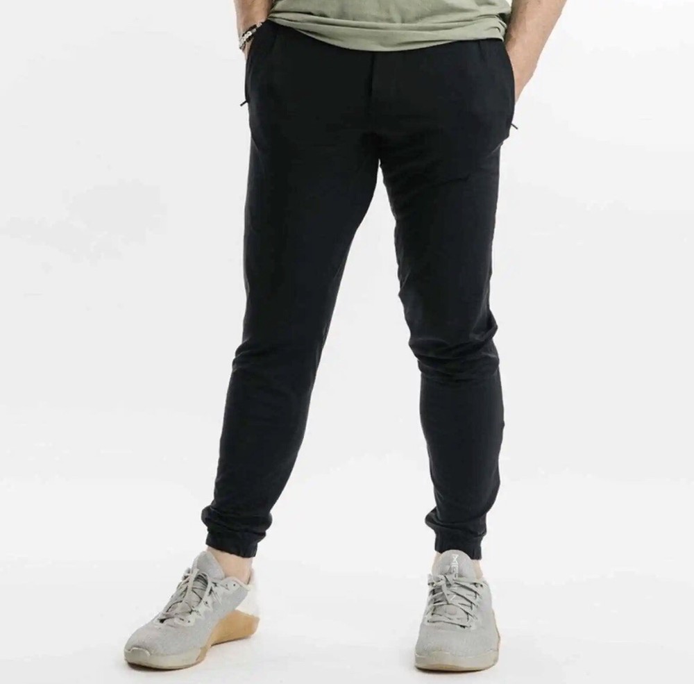 Zyia Active Black Ankle Zip Joggers Large