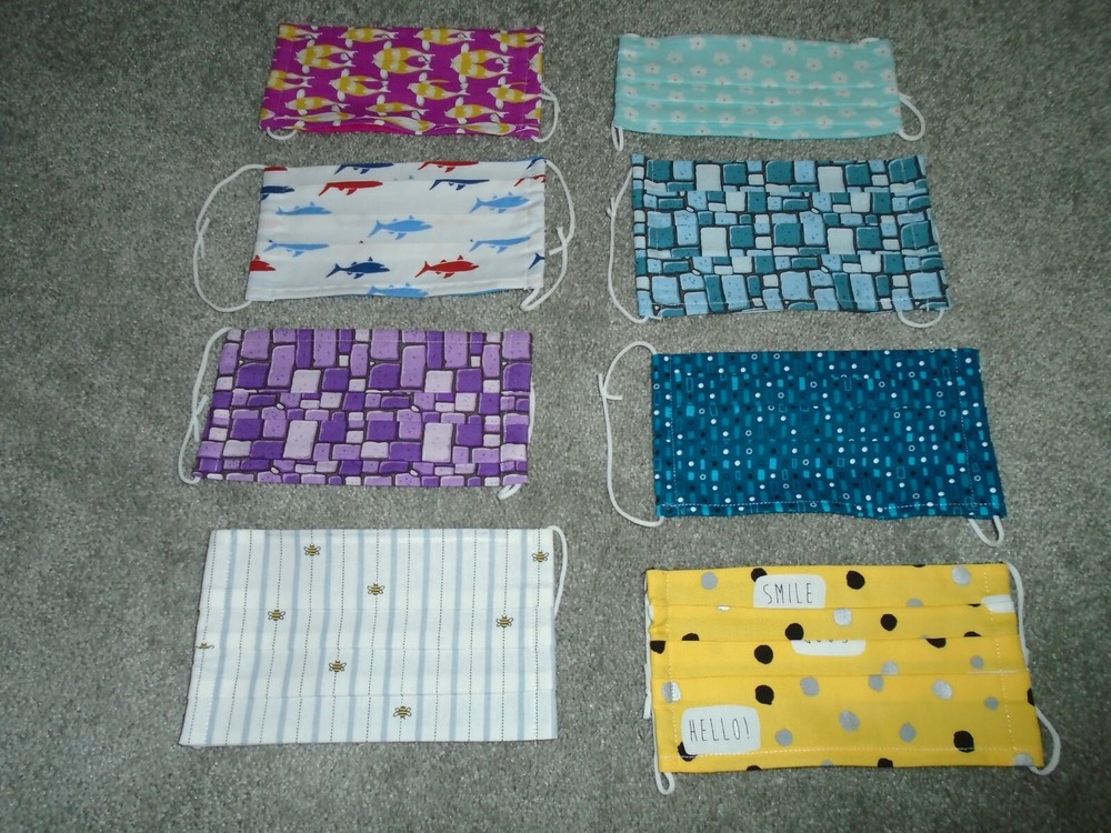8 Hand-Made Masks Brand New
