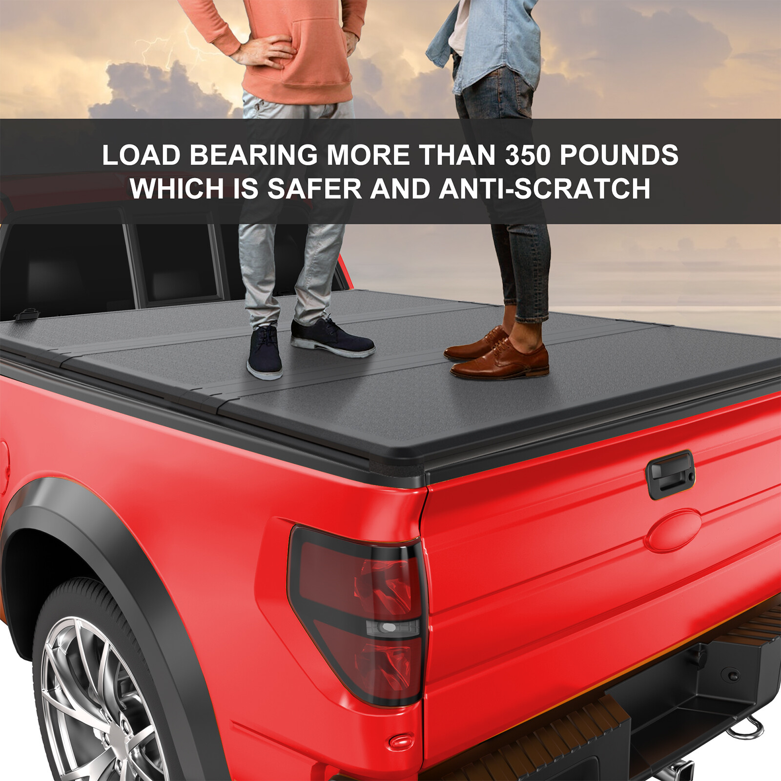 5.8FT Hard Solid Tonneau Cover For 2007-2024 Silverado Sierra 1500 Truck Bed