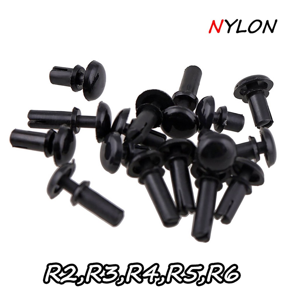 Black Plain Nylon Plastic Snap Rivets Various Sizes And Lengths Rivet - Quality