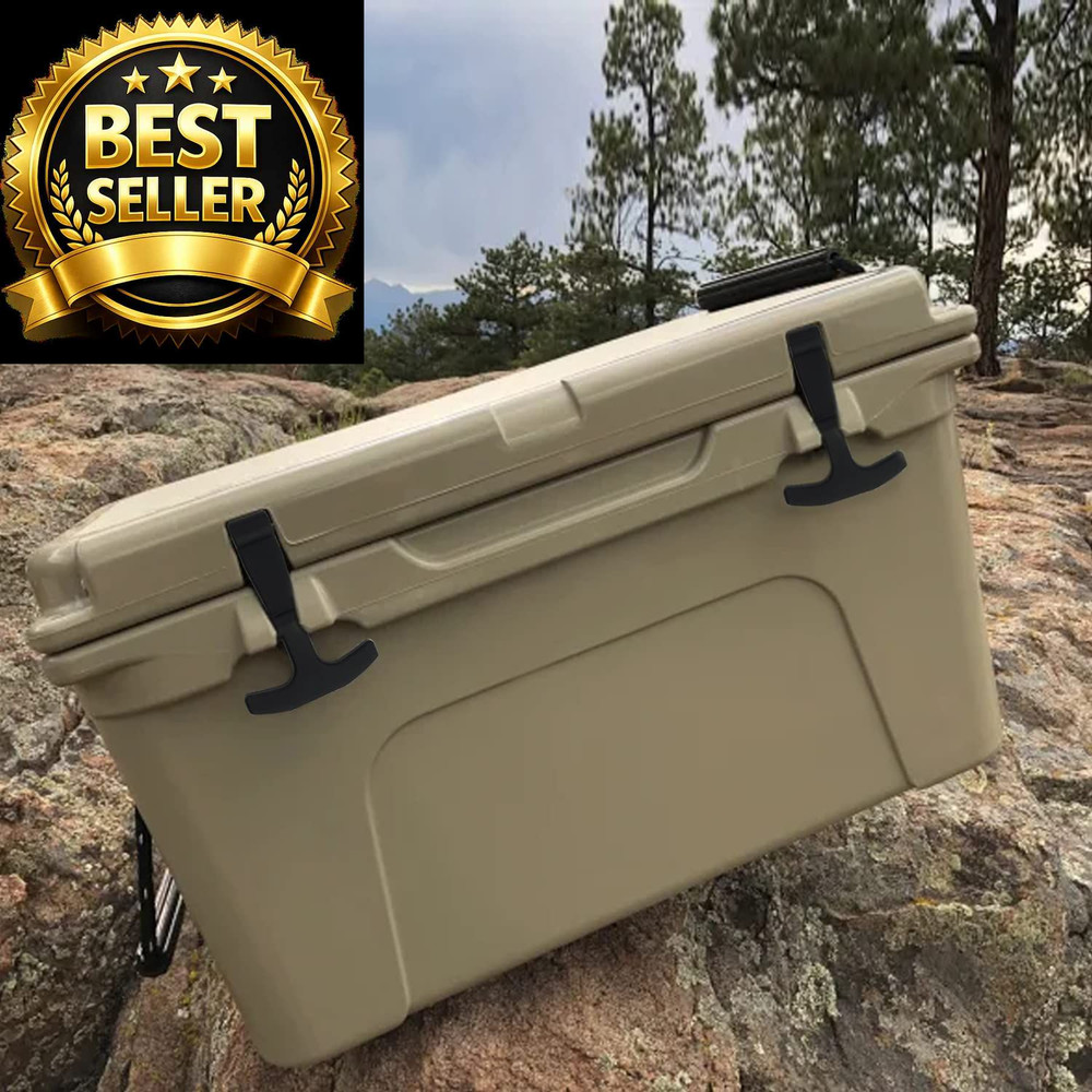 Omoojee Replacement Lid Latches, 2 Pack, Compatible with Yeti Medium, Black