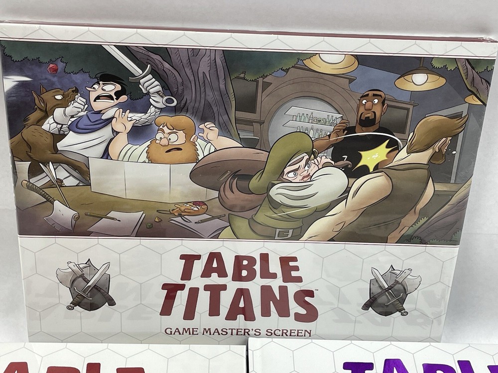 Table Titans Books One and Two GM Screen SIGNED Kurtz