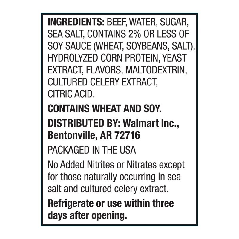 (2 pack) Great Value Original Beef Jerky Value Pack, 10 oz