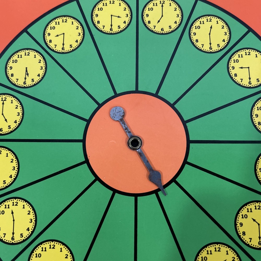 VTG 1975 Dial-A-Time Game by Creative Teaching Press; Analog & Digital Times