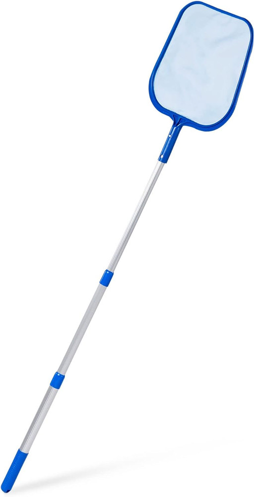 Leaf Skimmer with 48" Adjustable Aluminum Telescopic Pole