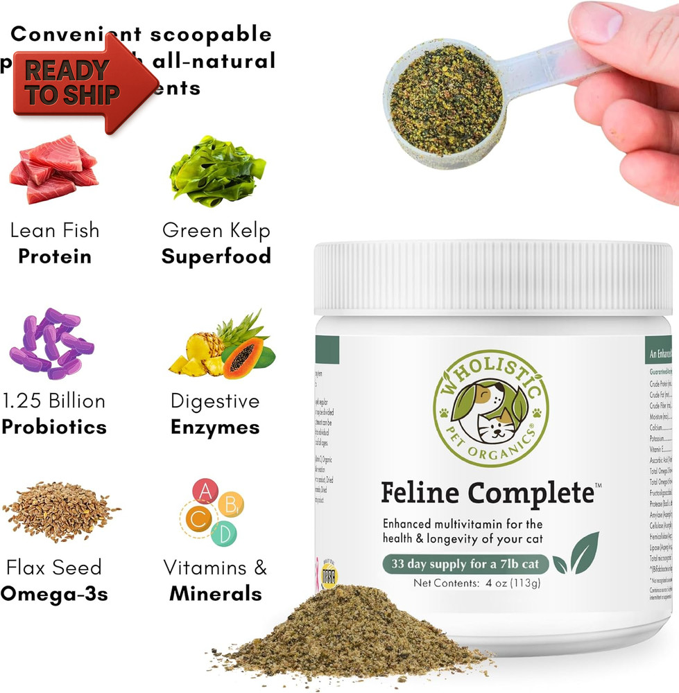 Feline Complete - 4 Oz - Multivitamin & Probiotic Powder