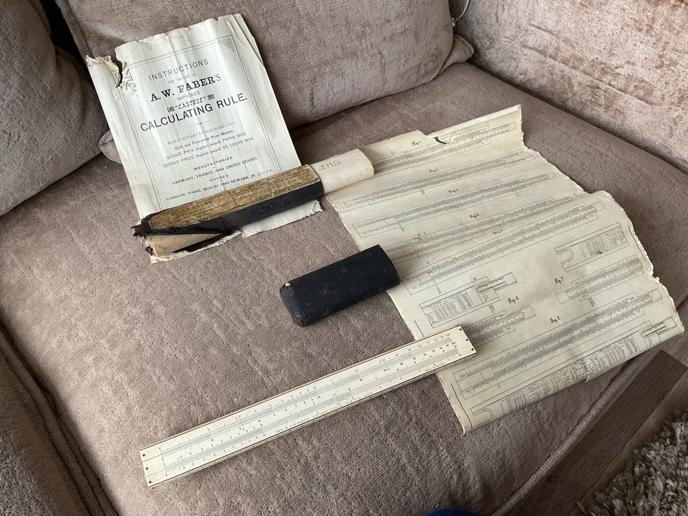 Vintage Slide Rules Bundle x 5