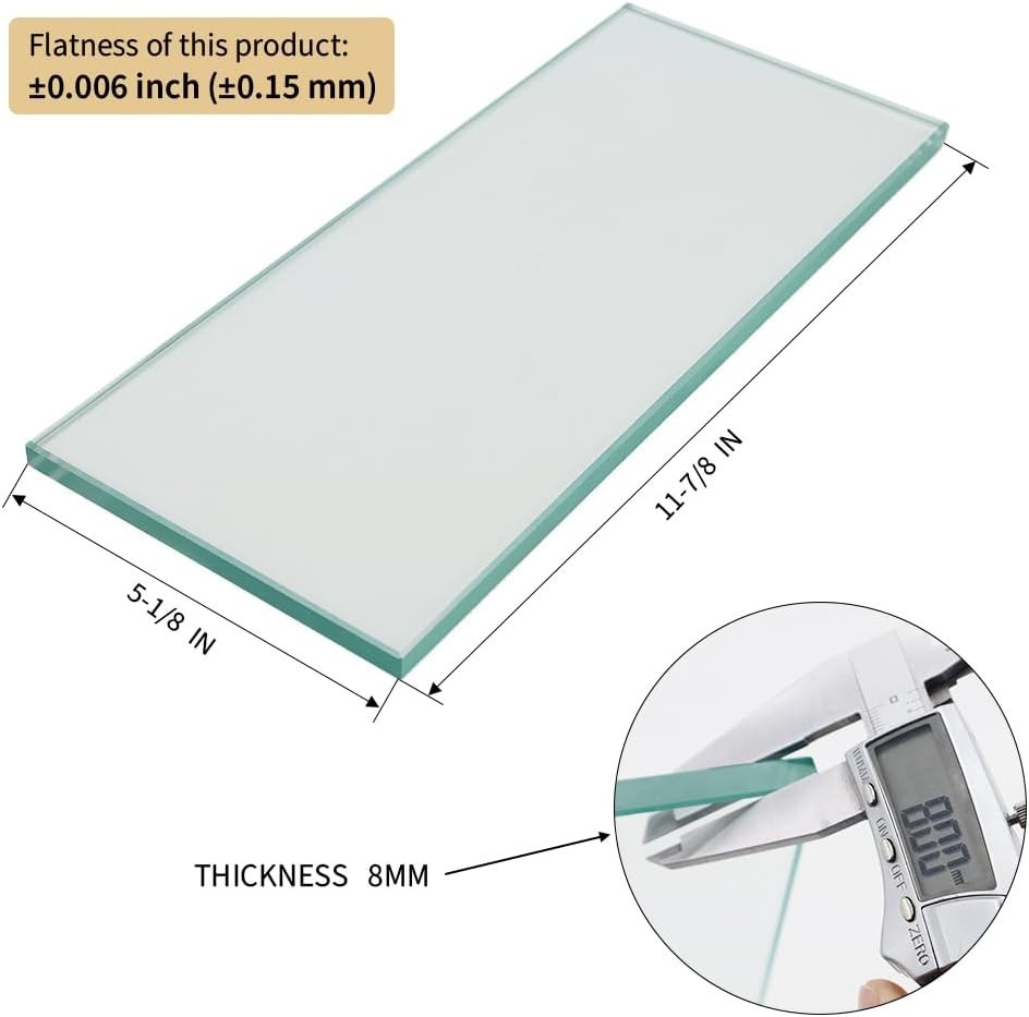 Flat Glass Lapping Plate Sharpening System Dead Flat Float Plate Glass For Sharp