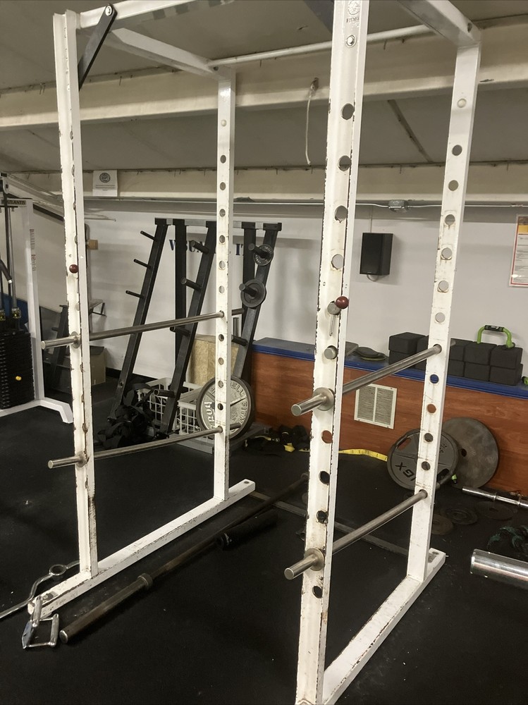 King Squat Rack Free Standing Amazing Rare Solid Steel And Chrome Solid Easily