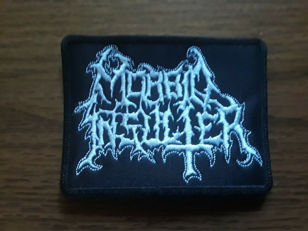 MORBID INSULTER,SEW ON WHITE EMBROIDERED PATCH