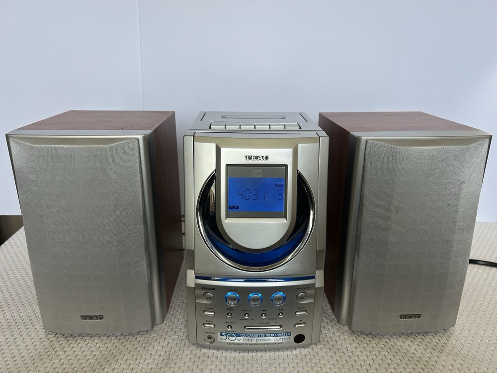 Teac EX-M3 Micro System With CD Player Cassette AM/FM Stereo & Speakers READ