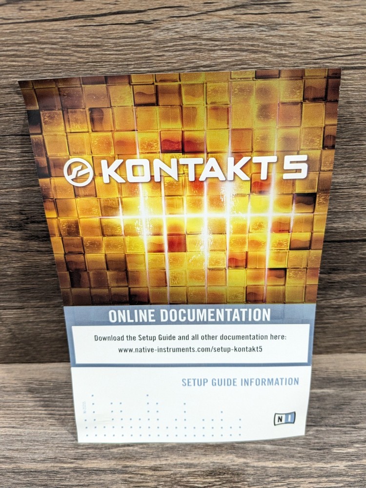 Native Instuments KONTAKT 5 Virtual Sampler/Sample Player 5 DVD Box Set