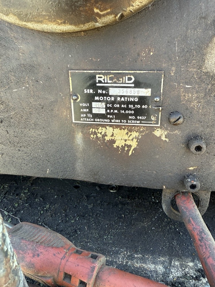 Ridgid 535 Pipe Threader w/ Universal Die Head, Threading Machine Dusty Rusty