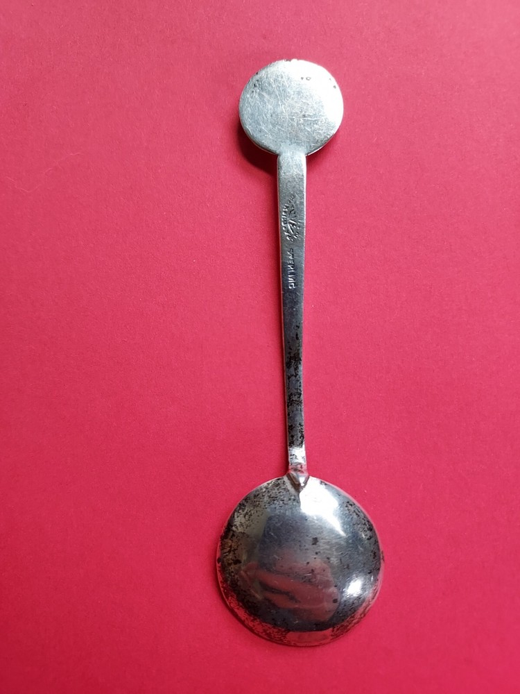 Mexico Aztec Style Silver Spoon