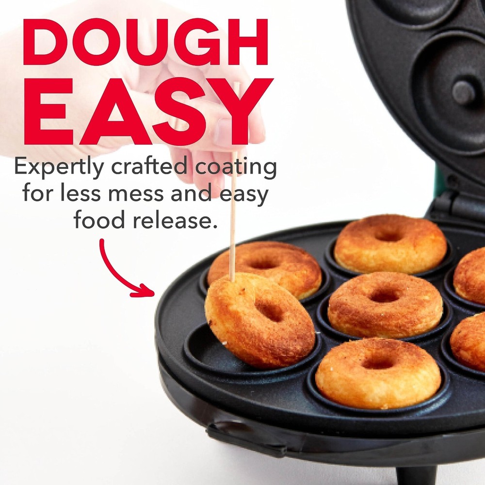 New Dash Mini Donut Maker Machine For Kid Friendly Breakfast Snacks Desserts
