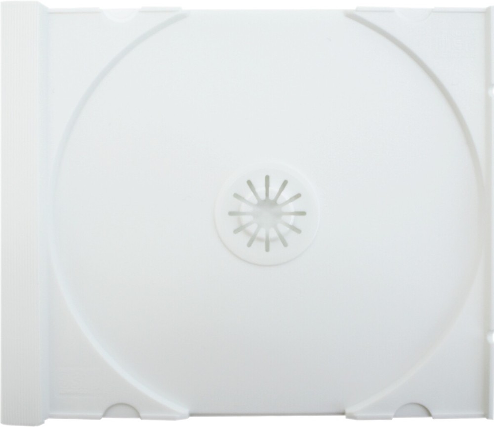 (100) CD Trays - SOLID WHITE Replacement Inserts for Jewel Boxes Cases #CDIR80SW