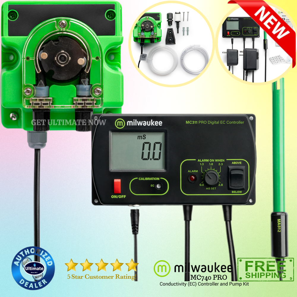 Milwaukee MC740 PRO Conductivity (EC) Controller and Pump Kit for USA 110V