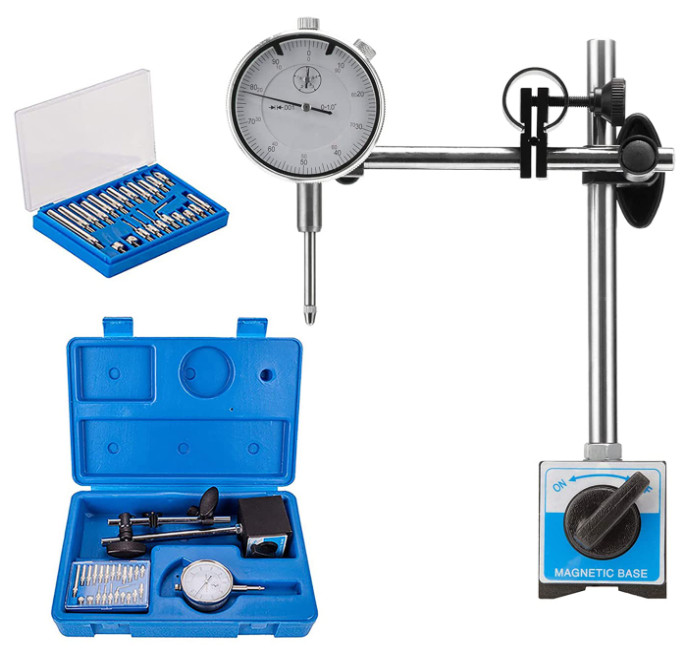 Dial Indicator with Magnetic Base Holder Differential Backlash Gauge