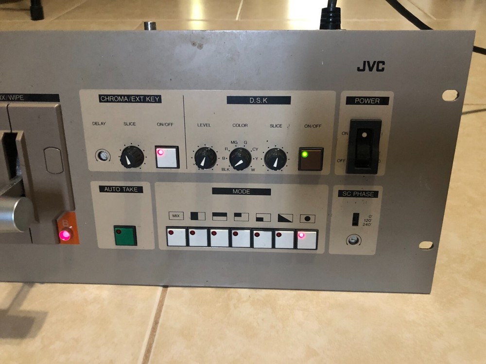 JVC KM-1200 Color Special Effects Generator / POWERS UP / UNTESTED
