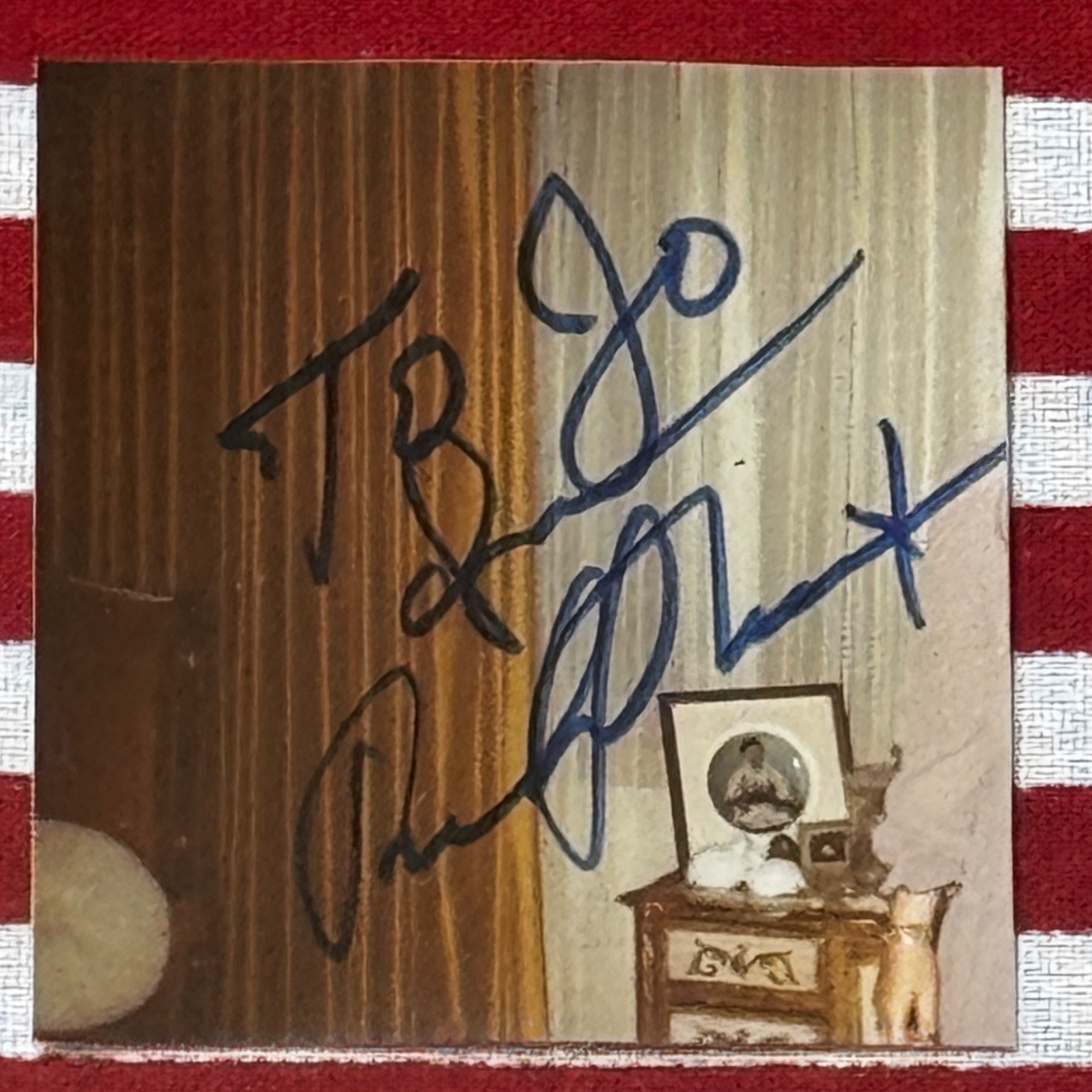 RICHARD NIXON * PSA * Autograph Cut Signature Mini AMERICAN FLAG Signed