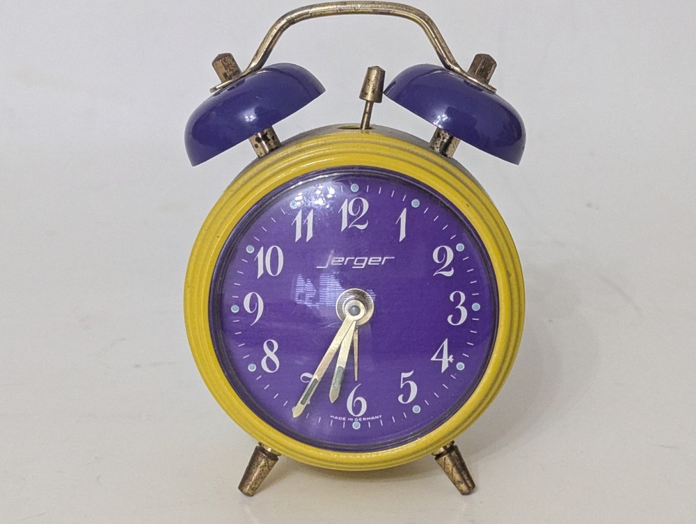 A Rare Vintage Jerger Collection Alarm Clock "Tested and Working"