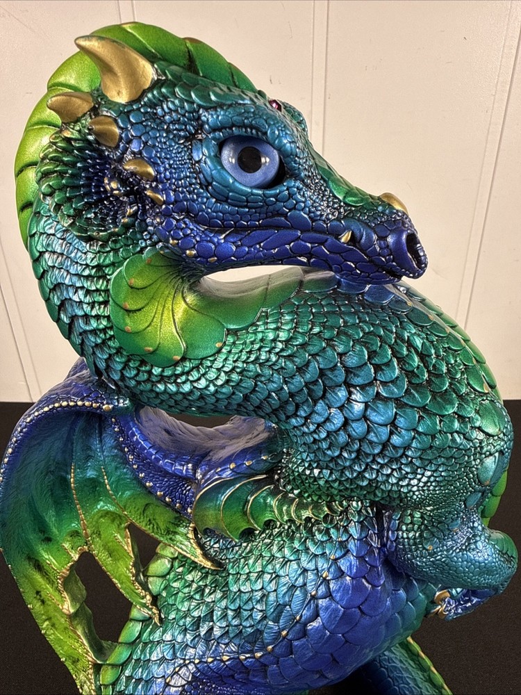Windstone Editions Emperor Dragon Emerald Peacock