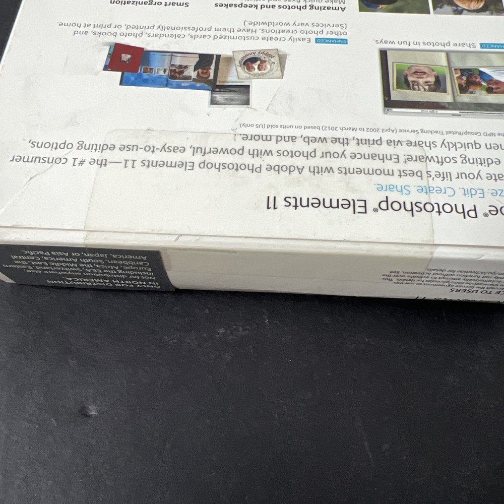 Photoshop Elements 11 For Windows & Mac OS 2012 Software w/ Serial DVD-Rom