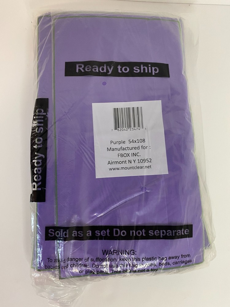 Mountclear 12Pack Disposable Plastic Tablecloths 54 x 108 Inch Size Table Cover