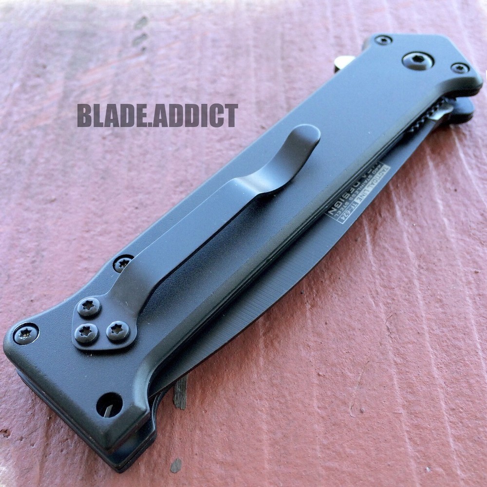 Tac-Force Black Dagger Blade Style Spring Open Assisted Folding Pocket Knife