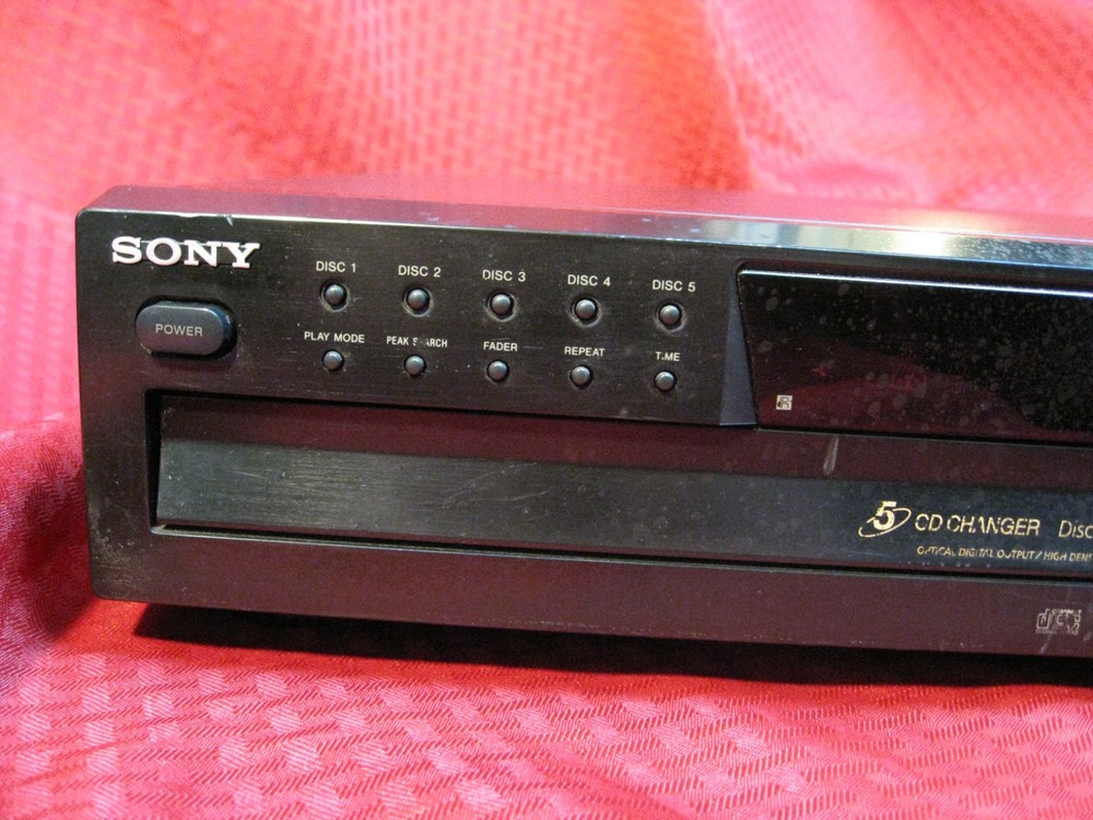 Sony CDP-CE375 5 Disc CD Player Changer Carousel - Working No Remote