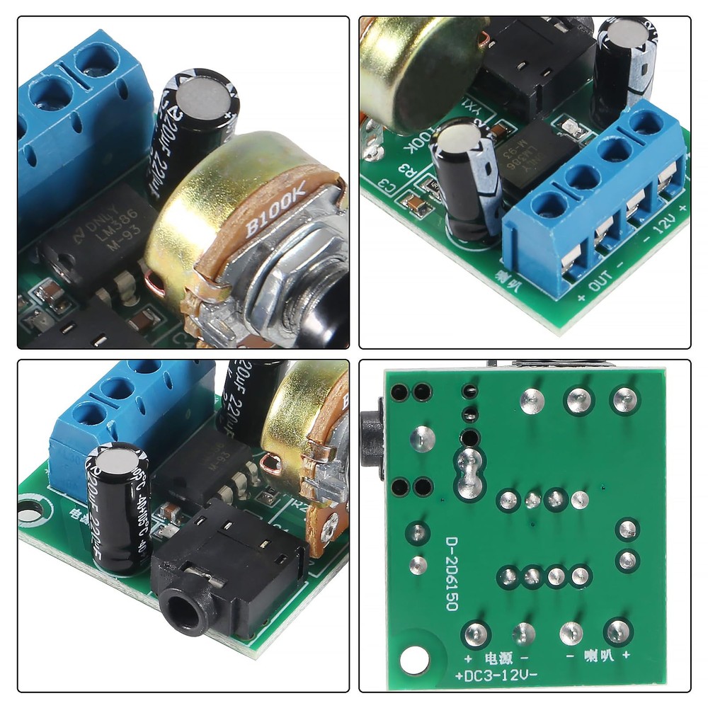 6pcs LM386 Audio Amplifier Module 10W Mini Mono Power Amplifier Module DC 3-1...