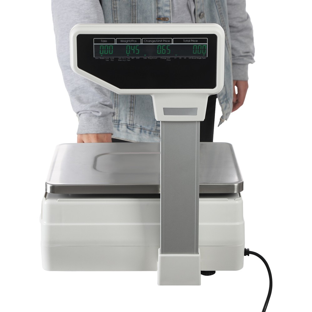 Electronic Weight Scale With Thermal Label Printer Digital Price Computing Scale